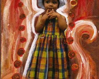 Portrait of a Young Girl— Collage Print; matte, photo