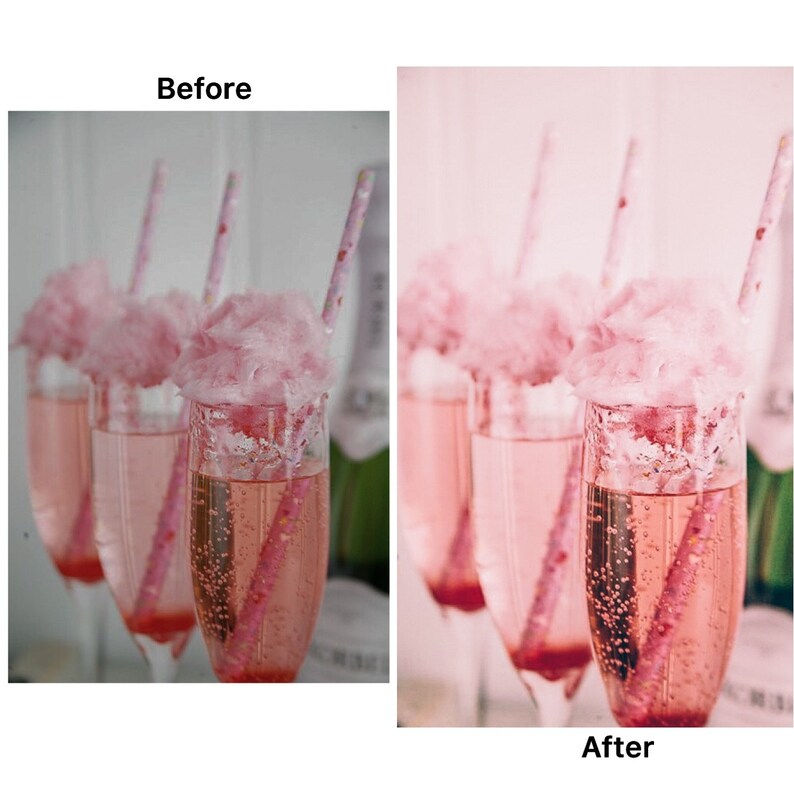 May include: Three pink champagne cocktails topped with pink cotton candy and pink straws. The cocktails are in clear glasses with a pink liquid and are sitting on a white surface.