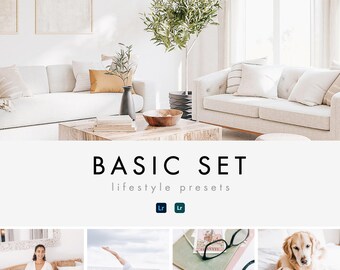 10 Lightroom Mobile Presets BASIC SET, Lifestyle bright preset for instagram, Best Natural Photo Filter, Light Warm presets for Blogger