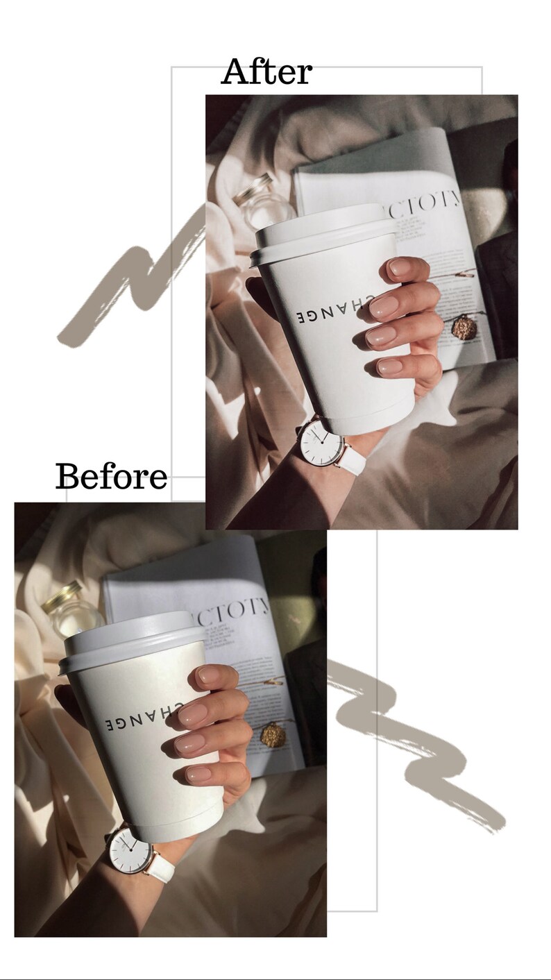 May include: A white to-go coffee cup with the word "CHANGE" printed on the side. The cup is being held by a hand with light pink nail polish. The cup is sitting on top of a magazine with the word "VICTORY" printed on the cover.