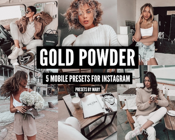 5 Mobile Lightroom Presets - Pastel presets, Blogger presets, Instagram presets, Lightroom Mobile Presets, Photo filter, Warm preset, VSCO