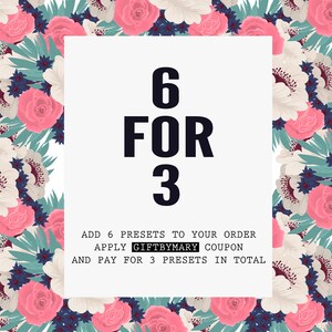 5 Mobile Lightroom Presets - Pink presets, Blogger presets, Instagram presets, Lightroom Mobile Presets, Photo filter, PINK BLOOM Filters image 10