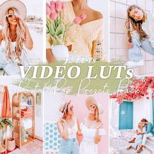 12 MOBILE VIDEO FILTERS, Bright LUTs presets for mobile and desktop, TikTok Video Filters, Lut for Final Cut Premiere Pro, Natural Preset