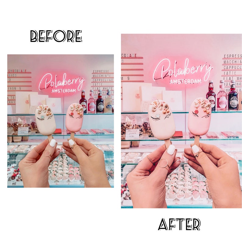 5 Mobile Lightroom Presets - Pink presets, Blogger presets, Instagram presets, Lightroom Mobile Presets, Photo filter, PINK BLOOM Filters image 4