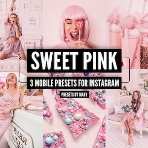 SWEET PINK 3 Mobile lightroom presets, Pink preset, Instagram Blogger Filter
