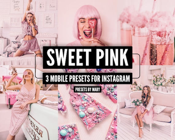 SWEET PINK 3 Mobile lightroom presets, Pink preset, Instagram Blogger Filter