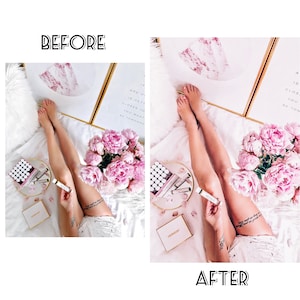 5 Mobile Lightroom Presets - Pink presets, Blogger presets, Instagram presets, Lightroom Mobile Presets, Photo filter, PINK BLOOM Filters image 9