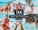 21 Mobile Lightroom Presets THAI / Summer, Bright & Airy presets, vibrant travel preset filter