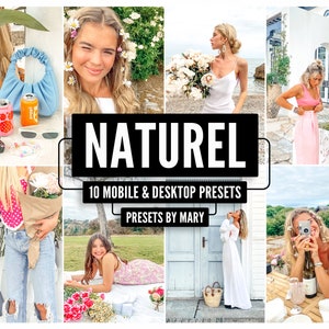 Lightroom Presets, Lightroom Mobile Presets, Influencer Instagram Blogger photo preset, Natural presets, Desktop presets, Mobile Filters