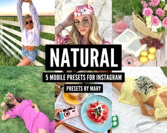 Preset Lightroom Natural Mobile, preset Instagram Blogger, preset Bright Clean, preset Desktop, filtro fotografico Lightroom