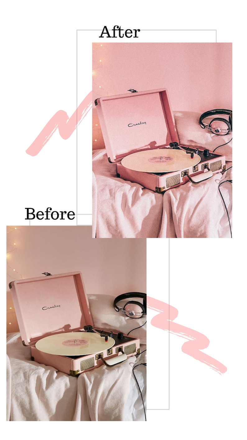 5 Mobile Lightroom Presets - Pink presets, Blogger presets, Instagram presets, Lightroom Mobile Presets, Photo filter, PINK BLOOM Filters image 7