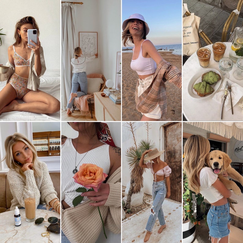 May include: A collage of nine images featuring various women in different settings. The images include a woman wearing a white crop top and a plaid skirt, a woman wearing a white crop top and a plaid skirt, a woman wearing a white crop top and a plaid skirt, a woman wearing a white crop top and a plaid skirt, a woman wearing a white crop top and a plaid skirt, a woman wearing a white crop top and a plaid skirt, a woman wearing a white crop top and a plaid skirt, a woman wearing a white crop top and a plaid skirt, and a woman wearing a white crop top and a plaid skirt.