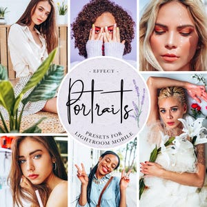 11 MOBILE Lightroom Voreinstellungen PORTRAITS, Selfie Voreinstellungen, Lebensstil, Hell, Instagram Voreinstellungen, Blogger Voreinstellungen, Mobile Filter, Fotobearbeitung