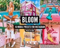 16 Mobile Lightroom Presets BLOOM Travel Blogger Lifestyle Vibrant Instagram Lightroom mobile presets Bright Color Summer