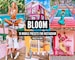 16 Mobile Lightroom Presets BLOOM Travel Blogger Lifestyle Vibrant Instagram Lightroom mobile presets Bright Color Summer 