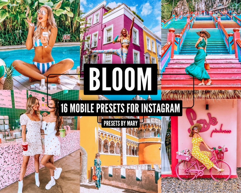 16 Mobile Lightroom Presets BLOOM Travel Blogger Lifestyle image 0