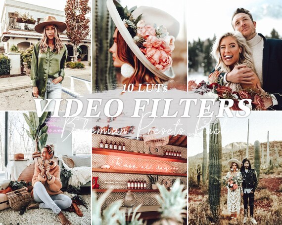 10 LUTs BOHEMIAN preset / Video Filters for mobile / Lifestyle / Boho Vintage / Light Indoor / VN Filter / Instagram Lut / Rich Moody Tones