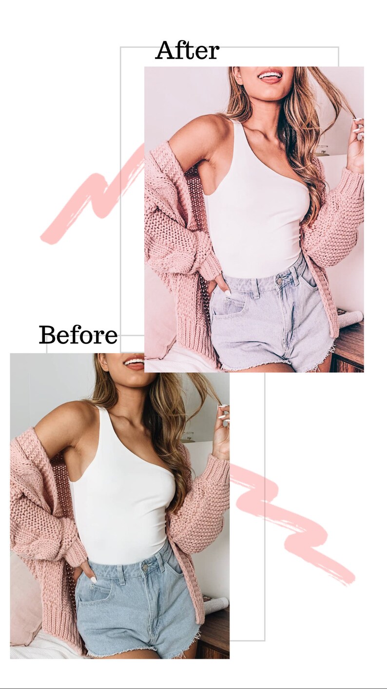 5 Mobile Lightroom Presets - Pink presets, Blogger presets, Instagram presets, Lightroom Mobile Presets, Photo filter, PINK BLOOM Filters image 5
