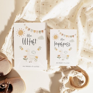 U-Heft Impfpass Hüllen Set “Boho Doodle - Hans die Gans"