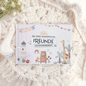 Kindergarten Freundebuch Boho Doddle UNISEX Waldtiere Safari Dschungel Sealife Unterwasser Kindergartenfreundebuch Bild 1