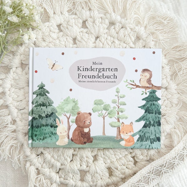 Freundebuch "WALDTIERE" Kindergarten Krippe unisex