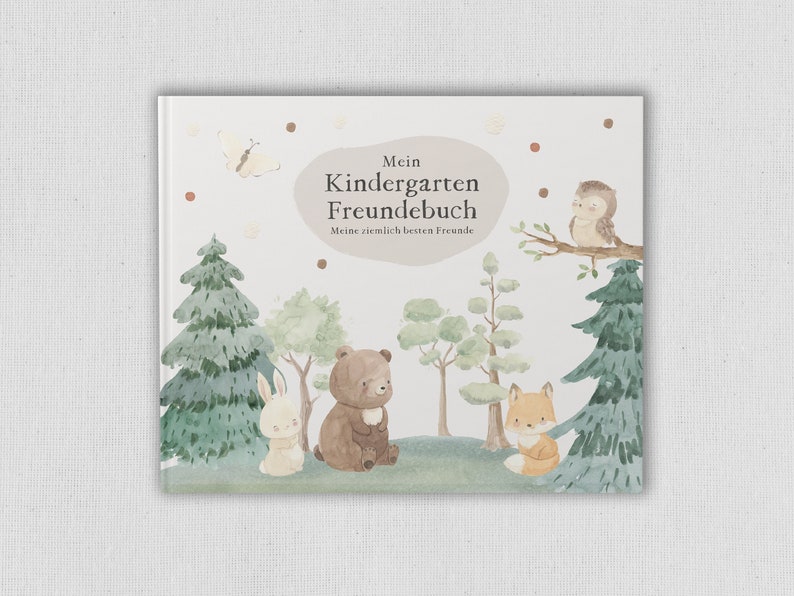 Friends book WALDTIERE kindergarten crib unisex image 4