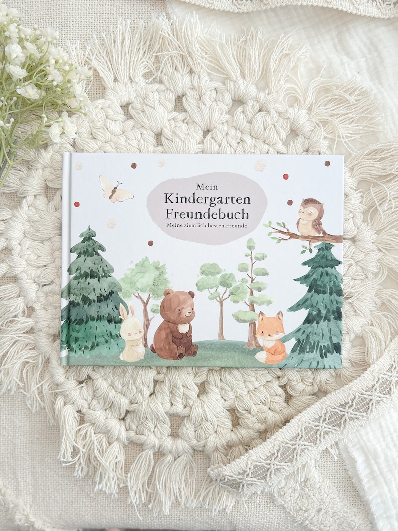 Friends book WALDTIERE kindergarten crib unisex image 1