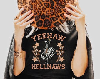Yeehaw, Hellnaws T-shirt, Country Concert T-shirt, Vintage T-shirt, Western Aesthetic, Country girl t-shirt, Boho Tee shirt