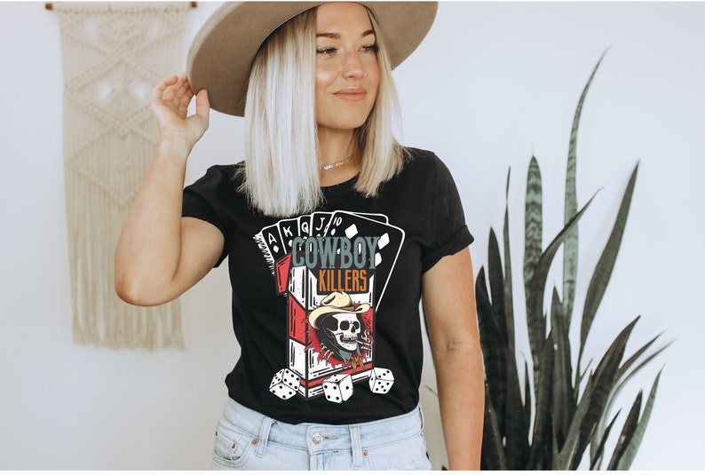 Cowboy Killer T-shirt, Country concert t-shirt, Vintage t-shirt, Nashville t-thirt, Western graphic tee image 2