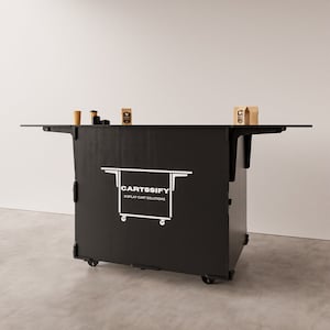 Chariot de restauration mobile ultime : parfait pour les vendeurs de rue, les événements en plein air et les amateurs de food truck, idéal pour les magasins éphémères