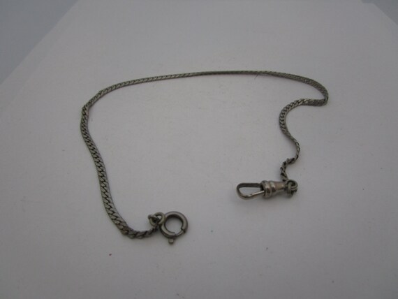 Antique Art Deco Pocket Watch Chain Flat Chain