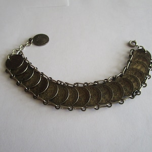 Vintage 5 Centesimi 1936 Repubblica DI SAN MARINO Silver Coin Bracelet