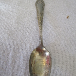 Antique 1900 Souvenir Spoon Paris Exposition US Building