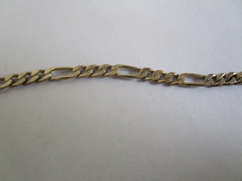 Italian 20 inch Sterling Silver Figaro Link Chain Necklace