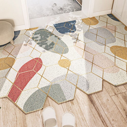 PVC Rainbow Funny Entrance Door Mat Indoor Outdoor Rug - Etsy