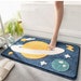 Space Bath Mat Shower Mat Shower Rug Colorful Cute Animal Kids Bath Rug Abstract Art Bathroom set-Bath rugs and mats-Modern Bathroom decor 