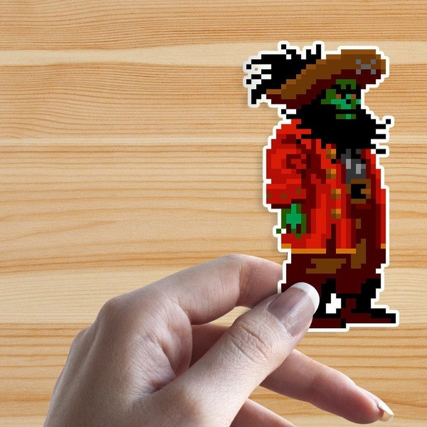 Aufkleber - Guybrush oder LeChuck - Der Fluch von Monkey Island