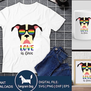 Amor é amor SVG, Consciência Unida, Gay, Lésbica, Orgulho LGBT, Arco-íris, Igualdade, Clipart Digital, dxf, eps, png, Silhueta ou Cricut