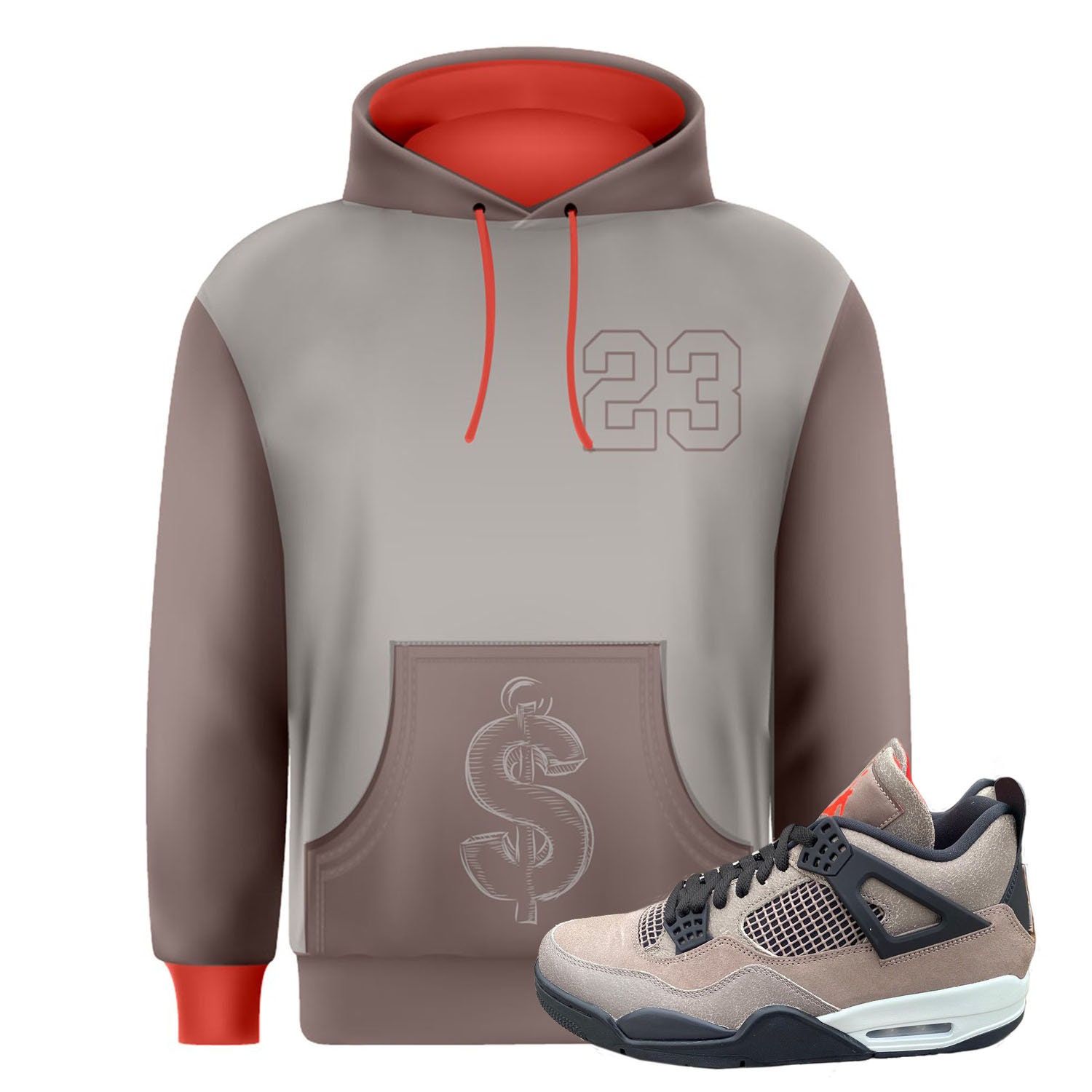 taupe haze hoodie