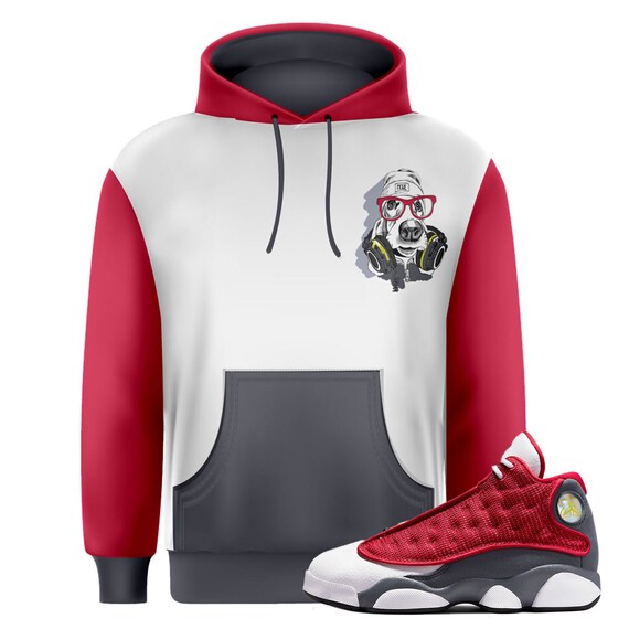 Jordan 13 Red Flint Custom Designed T shirt hoodie India