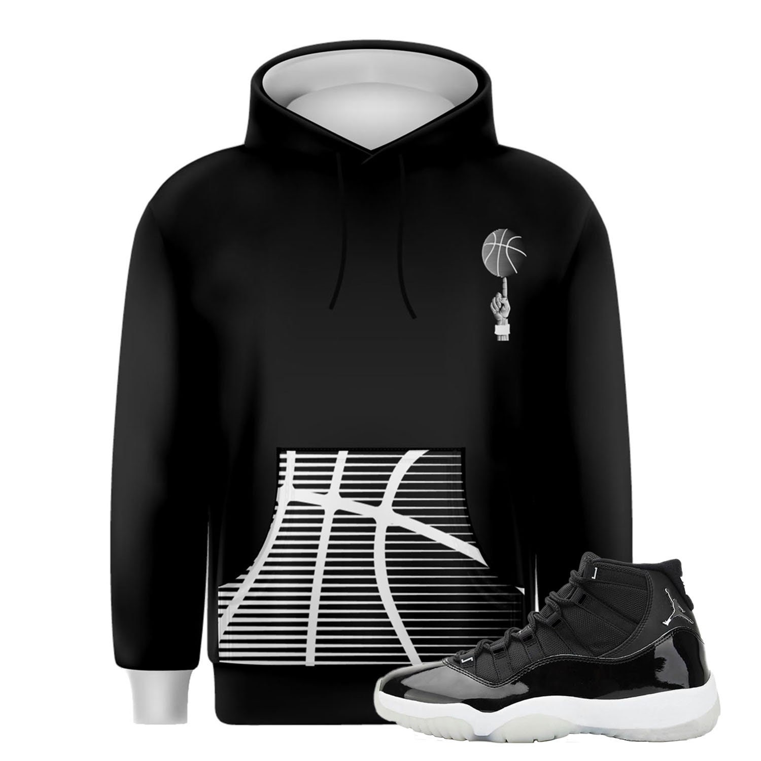 Hoodie 2 Match Your Kicks Air Jordan 11 25th Anniversary - Etsy Norway