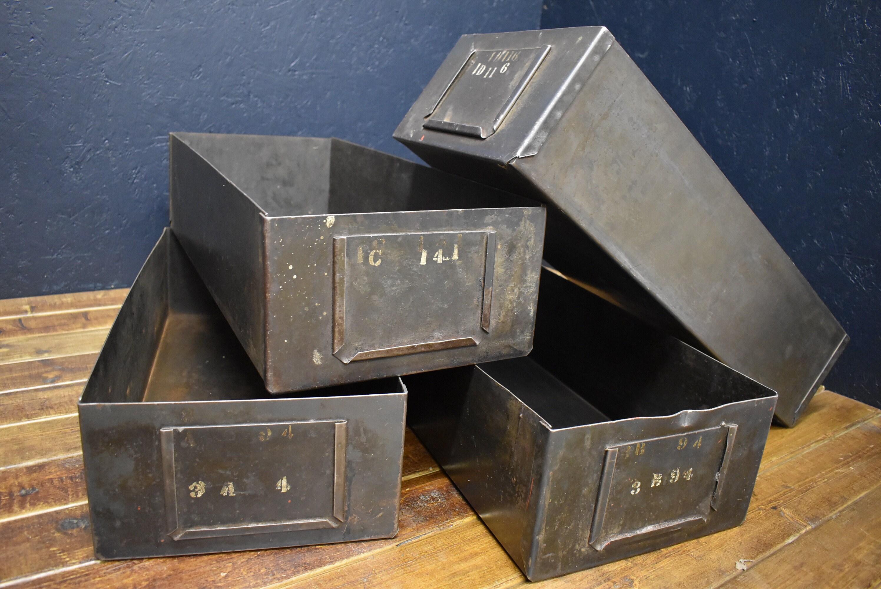 Industrial Large Metal Storage Boxes Etsy UK