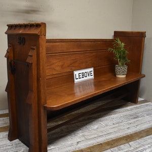 Church pew bench with cheap storage
