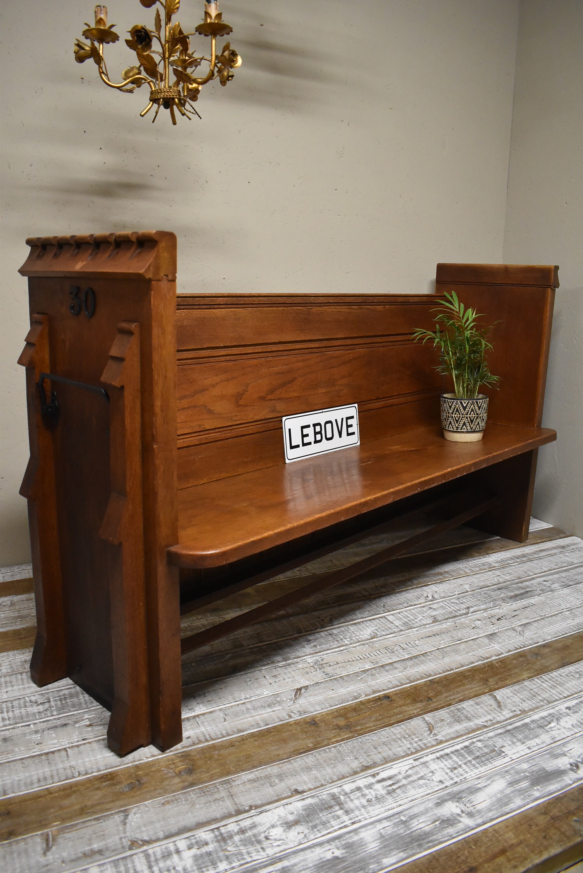 Church sale pew banquette