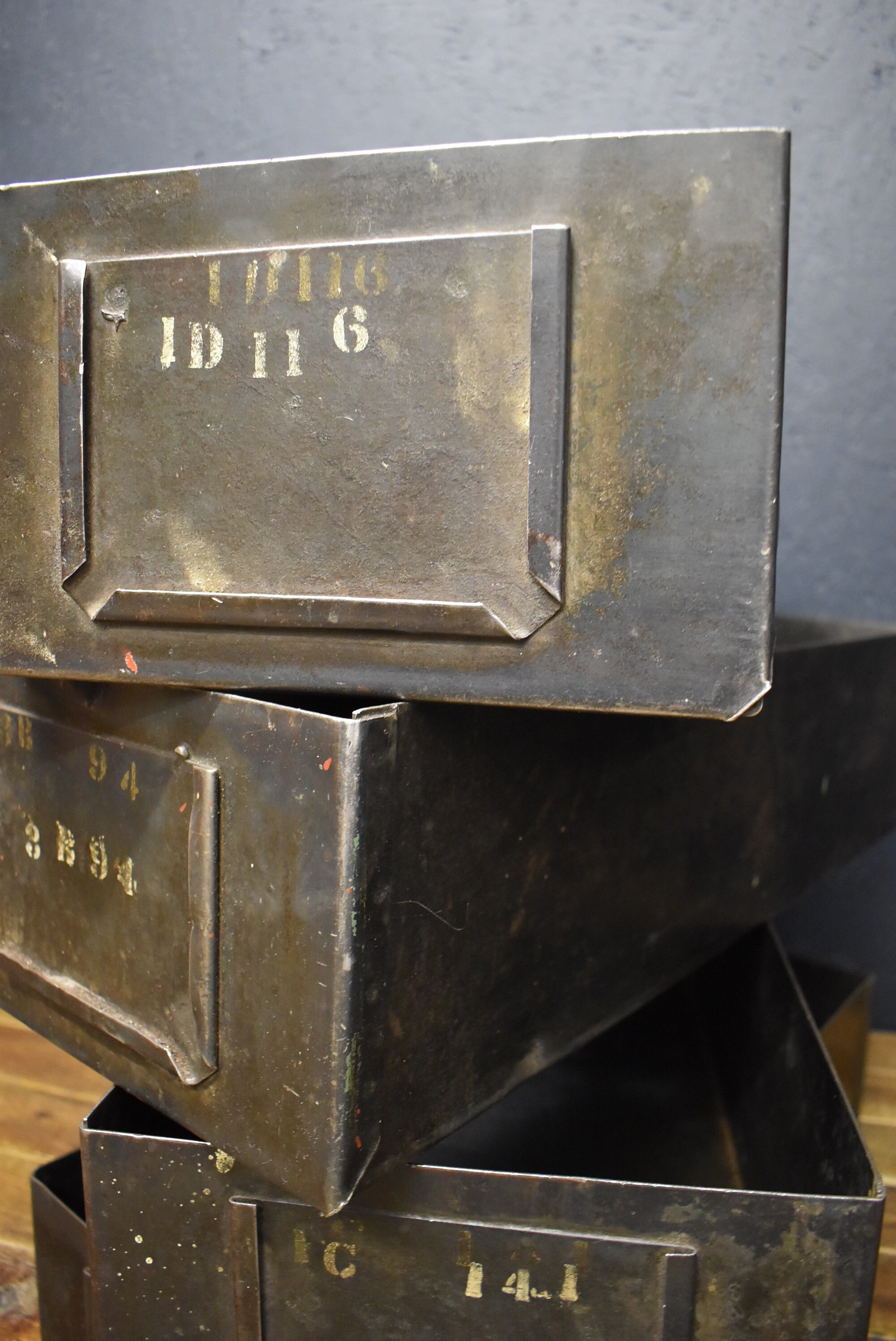 Industrial Large Metal Storage boxes Etsy