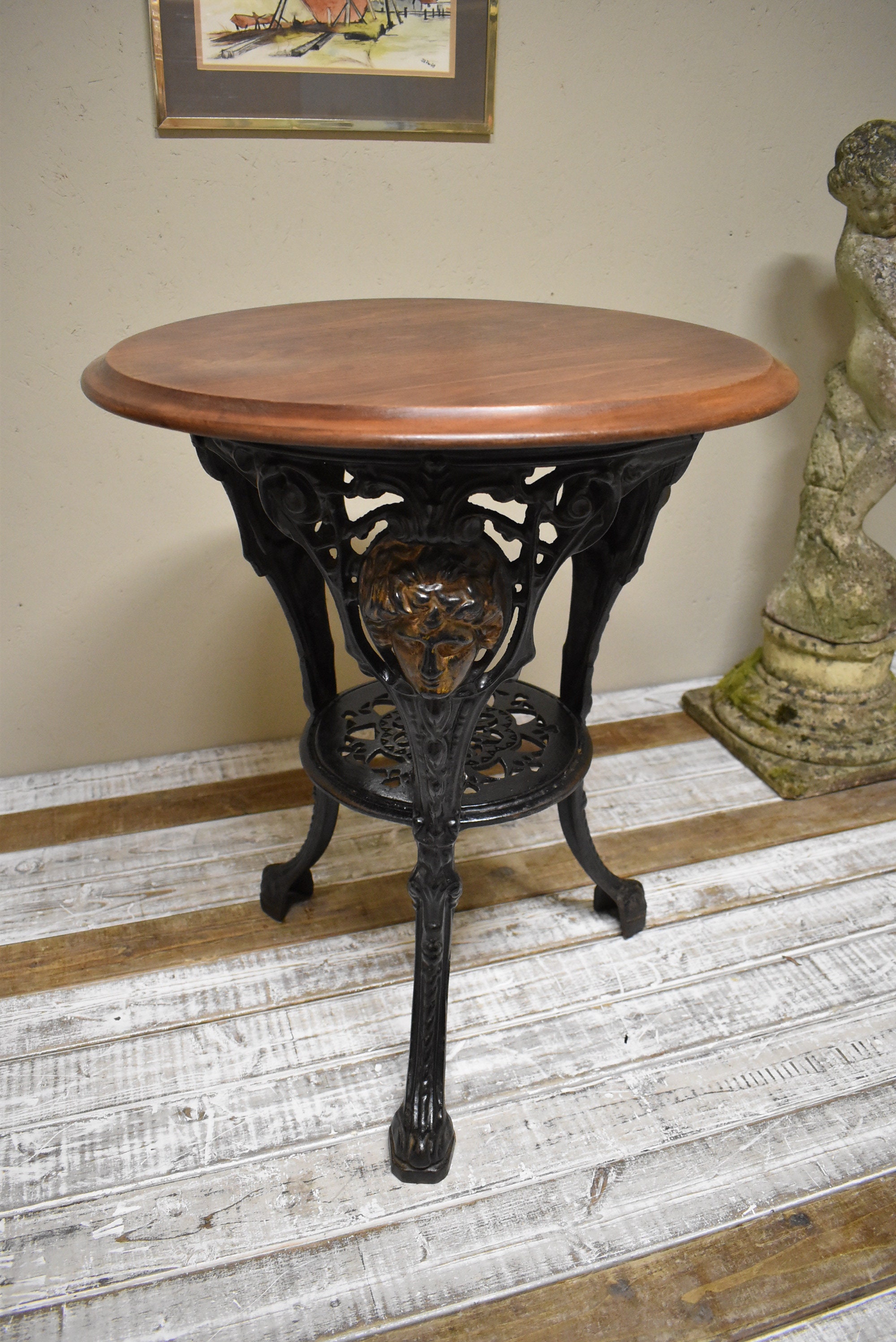テーブル・机 Antique Cafe table 60 iron leg Old Ashiba Cafe table 60 iron leg 【公式通販】