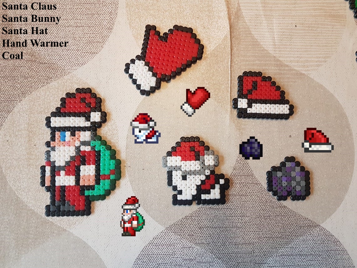 Terraria Christmas Items Perler Beads Etsy