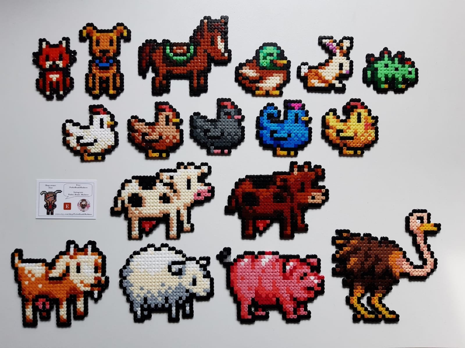Stardew Valley Animals Perler Beads Etsy