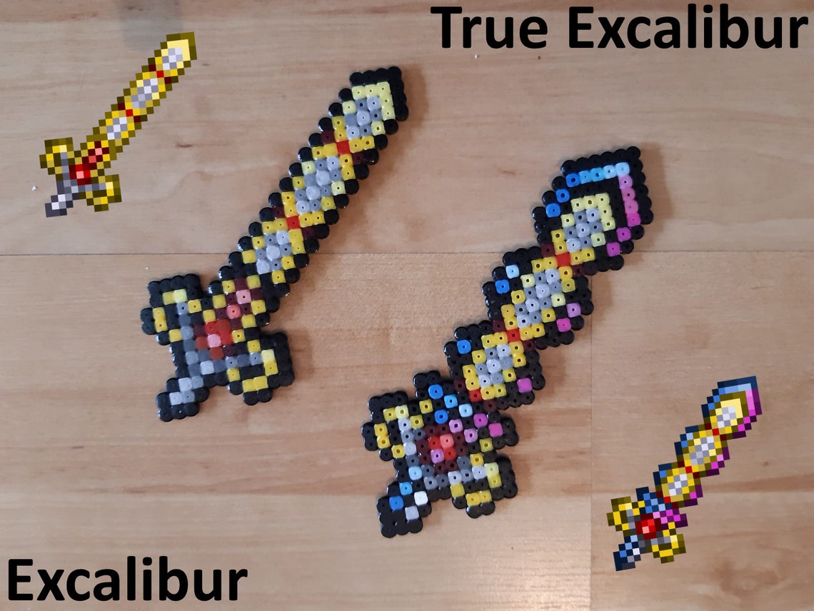 Terraria Swords Perler Beads Etsy