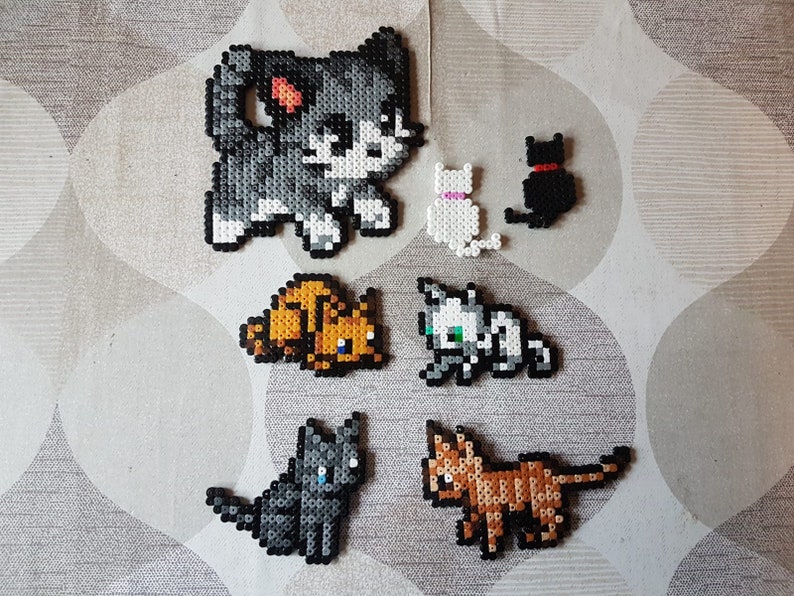 Cats perler Beads Etsy Hong Kong